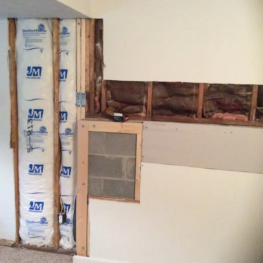 Wall insulation replacement during Contents Cleaning & Restoration in Smithville
